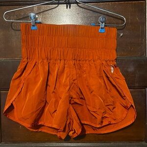 Free people running shorts fp movement russet orange
